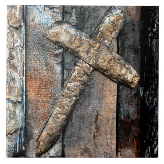 強さの十字 タイル (正面)