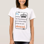 強さの声T型 Tシャツ (正面)