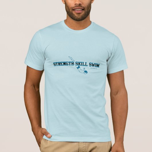強さの技術の水泳 Tシャツ (正面)