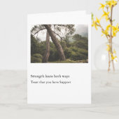 強さは両方向に傾く カード (黄色い花)