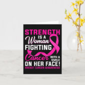 強さは、がん乳がんと闘う女性である カード (黄色い花)