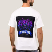 強さを強調したトリプルウルフデザイン Tシャツ (裏面)