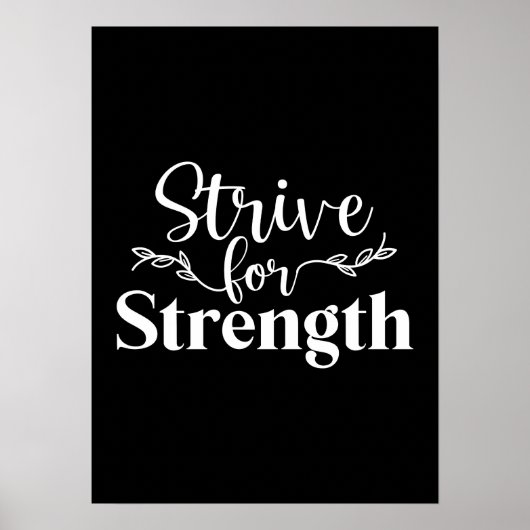 強さを求めて努力 – ジム、ハッスル、成功 ポスター (正面)