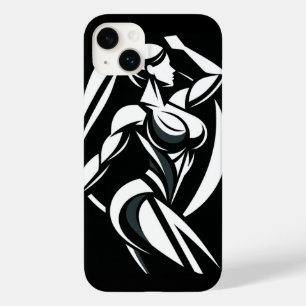 強さを秘めた女性のフィットネスパーソナルトレーニングのミニマリスト Case-Mate iPhone 14 PLUSケース