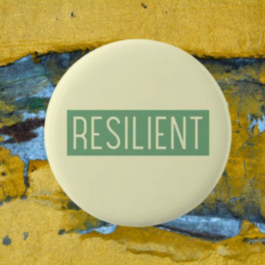 強さを身に着ける RESILIENT ボタン 缶バッジ