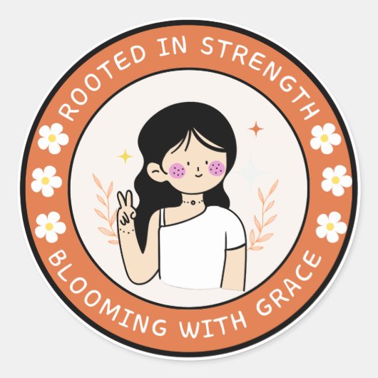 強さステッカーに根差している ラウンドシール (正面)