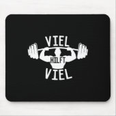 強さスポーツヴィエヒルフトヴィエルことわざトレーニングFi マウスパッド (正面)