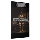 強さトレーニングのモチベーション – トラップ – トレーニング クリップボード (右)