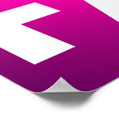 強さ勇気ホープ信仰 – ピ感動的ンク ポスター (角)