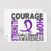 強さ勇気ホープ・クローン病 ポストカード (正面/裏面)