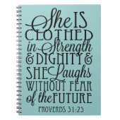 強さ及び威厳で着せられる ノートブック (正面)