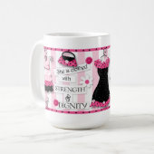 "強さ及び威厳"の聖なる書物、経典のコーヒー・マグ コーヒーマグカップ (正面左)