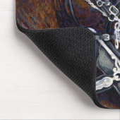 強さ及び栄光のPercheronの馬のチームマウスパッド マウスパッド (コーナー)