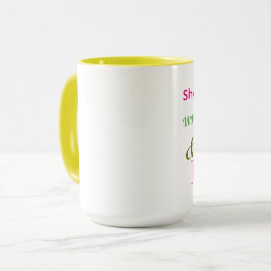 強さ尊厳バイブル聖歌の女性ガールインスパイアズ マグカップ (正面左)