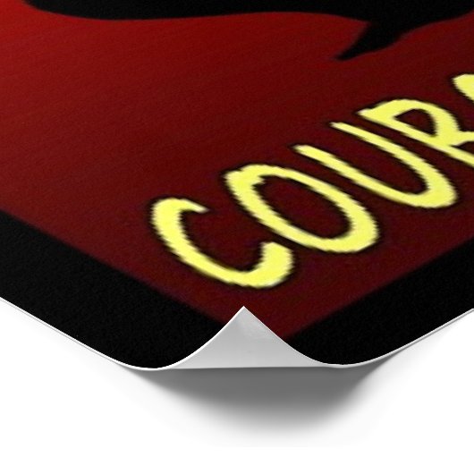 強さ正直さ勇気インテグリティのポスター ポスター (角)