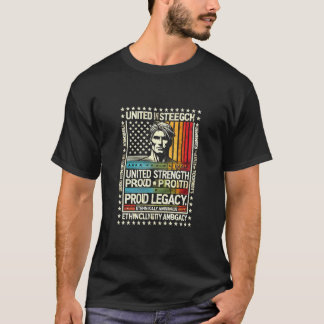 強さ統一されたレガ誇りを持ったシ Tシャツ