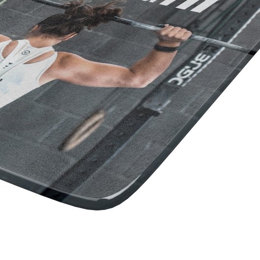 強さ適性女性の筋肉のアウトやる気を起こさせる カッティングボード (角)