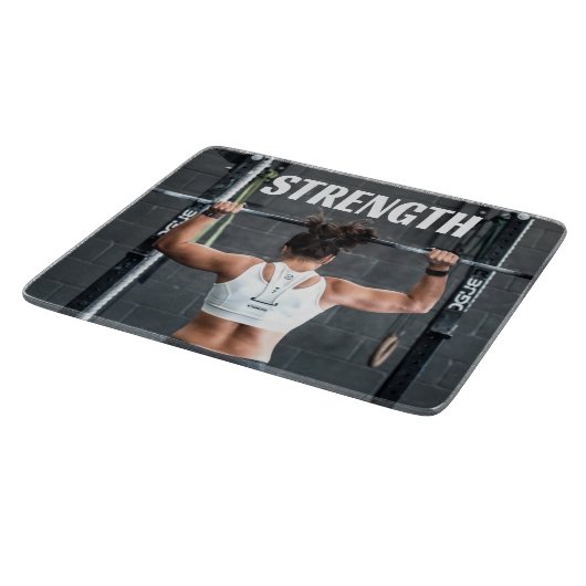 強さ適性女性の筋肉のアウトやる気を起こさせる カッティングボード (角)