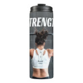 強さ適性女性の筋肉のアウトやる気を起こさせる タンブラー (正面)