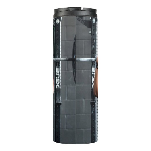 強さ適性女性の筋肉のアウトやる気を起こさせる タンブラー (裏面)