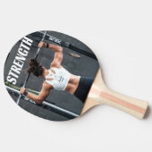 強さ適性女性の筋肉のアウトやる気を起こさせる 卓球ラケット (横)