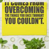 強さ – やる気を起こさせる単語 キッチンタオル (折り畳み)