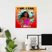 強さ、勇気付けられる、成功 ポスター (ホームオフィス)