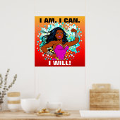 強さ、勇気付けられる、成功 ポスター (キッチン)