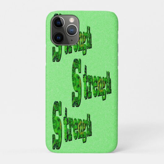 強さ、次元のやる気を起こさせる緑の単語 Case-Mate iPhoneケース (裏)