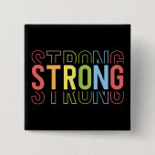 強さ 缶バッジ (正面)