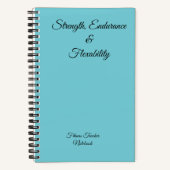 強さ、耐久性、柔軟性に関する速報 ノートブック (正面)