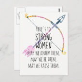 強やる気を起こさせるい女性弓矢ボホフェザー ポストカード (正面/裏面)