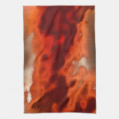 強クラシックい赤と珊瑚の色合いで染色する キッチンタオル (縦)