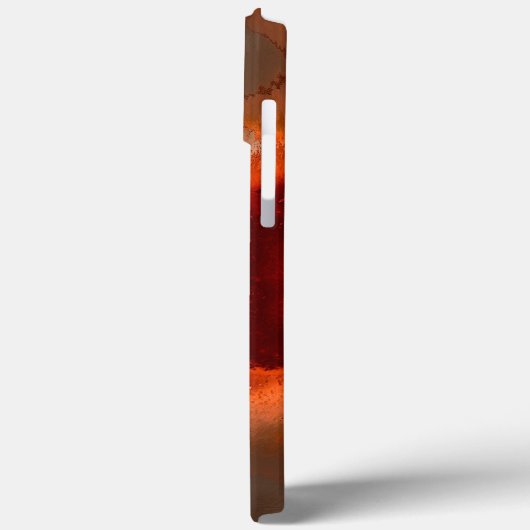 強クラシックい赤と珊瑚の色合いで染色する Case-Mate iPhoneケース (裏面 / 左)