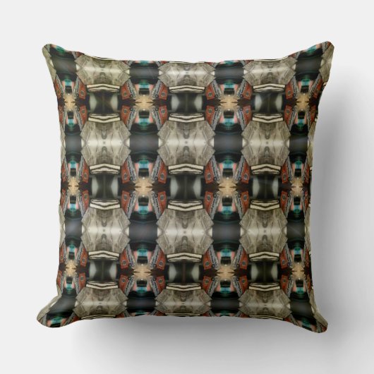 強クラシック大デジタルパターン クッション (正面)