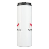 強パーソナライズされたい勇気ある女性クリスチャン タンブラー (裏面)