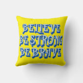 強信じく勇敢にやる気を起こさせるなる クッション (裏面)