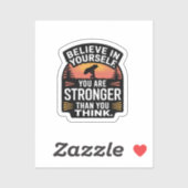 強信じさ – ステッやる気を起こさせるカー シール (シート)