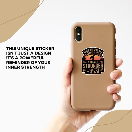 強信じさ – ステッやる気を起こさせるカー シール