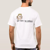 強制の漫画の慈善のTシャツ Tシャツ (裏面)