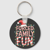 強制ファミリーおもしろいおもしろいファミリーのマッチング服 キーホルダー (正面)