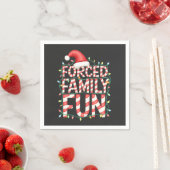 強制ファミリーおもしろいおもしろいファミリーのマッチング服 スタンダードカクテルナプキン (インサイチュ)