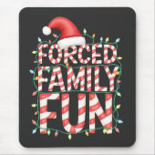 強制ファミリーおもしろいおもしろいファミリーのマッチング服 マウスパッド (正面)
