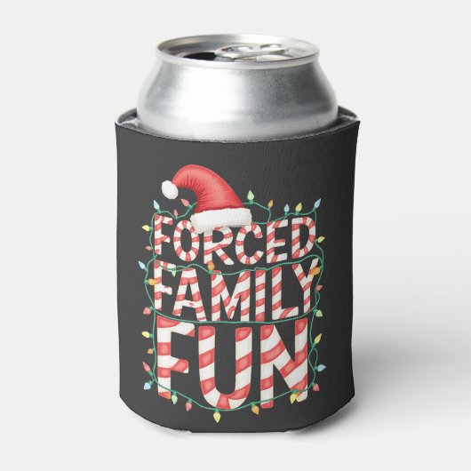 強制ファミリーおもしろいおもしろいファミリーのマッチング服 缶クーラー (缶正面)