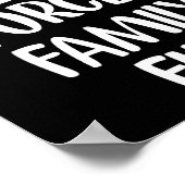 強制ファミリーおもしろい感謝祭クリスマストゥークリスマ ポスター (角)