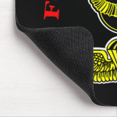 強制再作図ダイバージャンプブラック マウスパッド (コーナー)