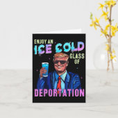 強制制楽しむ御のGlを氷で冷おもしろいやす カード (黄色い花)