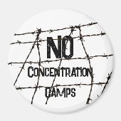 強制収容所なし マグネット (正面)