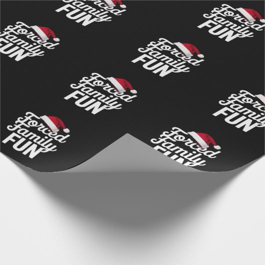 強制家族おもしろいパーティー懇親会皮肉クリスマス ラッピングペーパー (角)