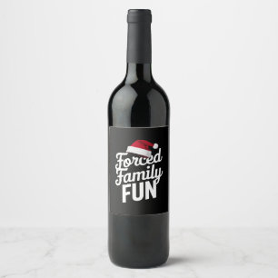 強制家族おもしろいパーティー懇親会皮肉クリスマス ワインラベル